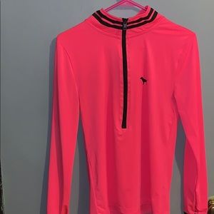 Pink quarter zip pullover